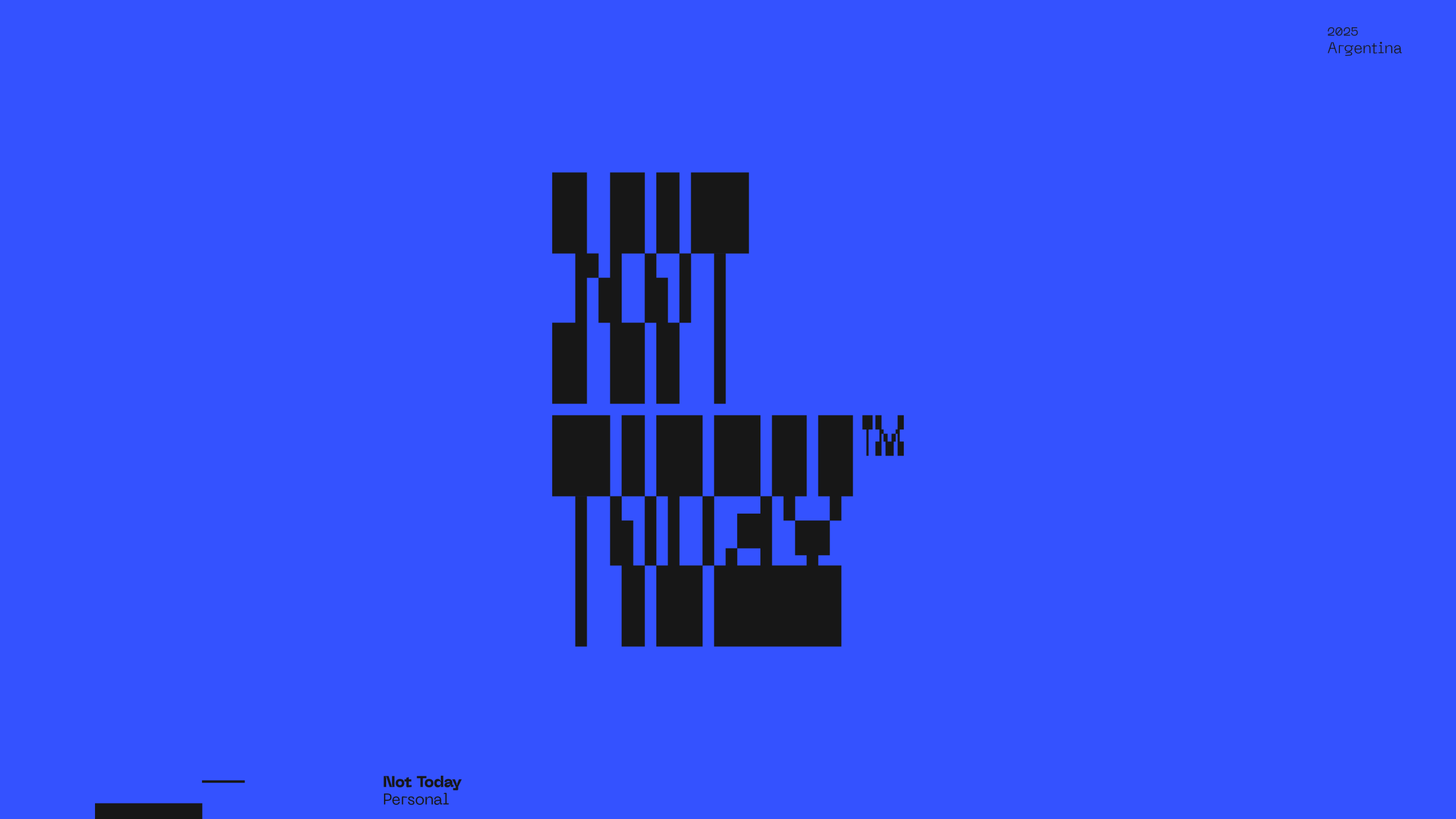 Guapo Design Studio Logo Visual Identity Not Today Logo Esteban Ibarra