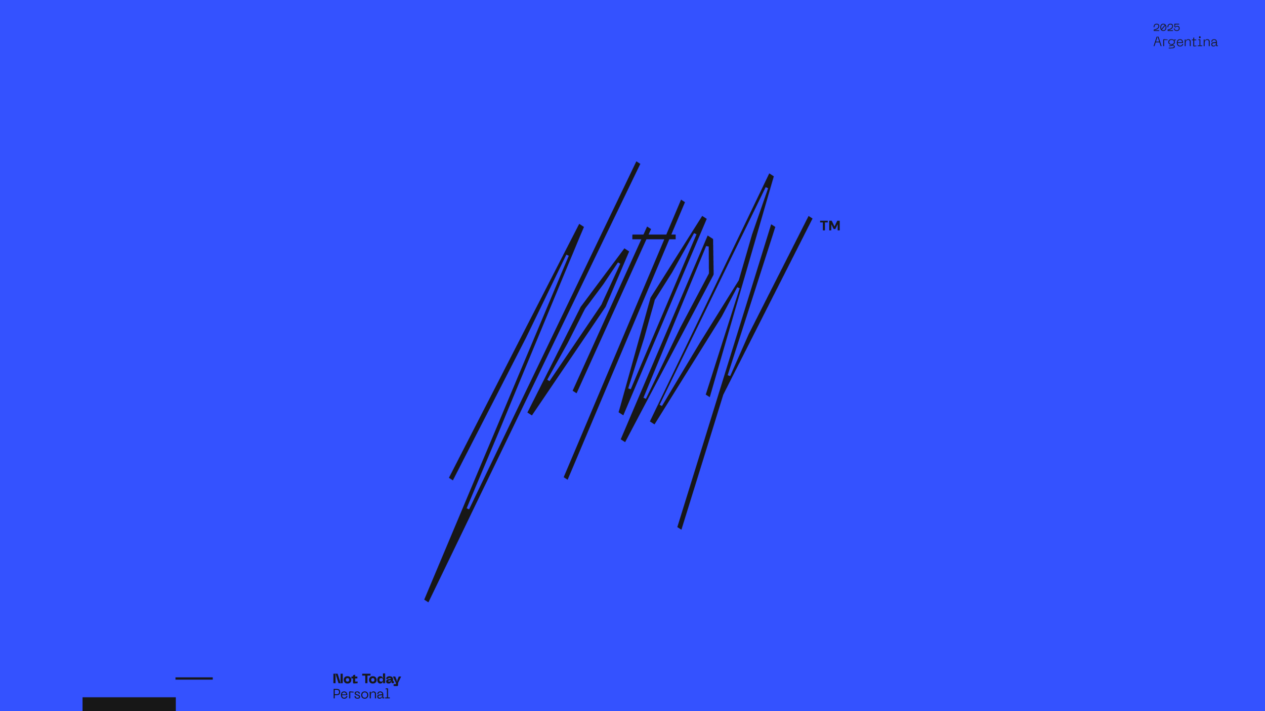 Guapo Design Studio Logo Visual Identity Not Today Logo Esteban Ibarra