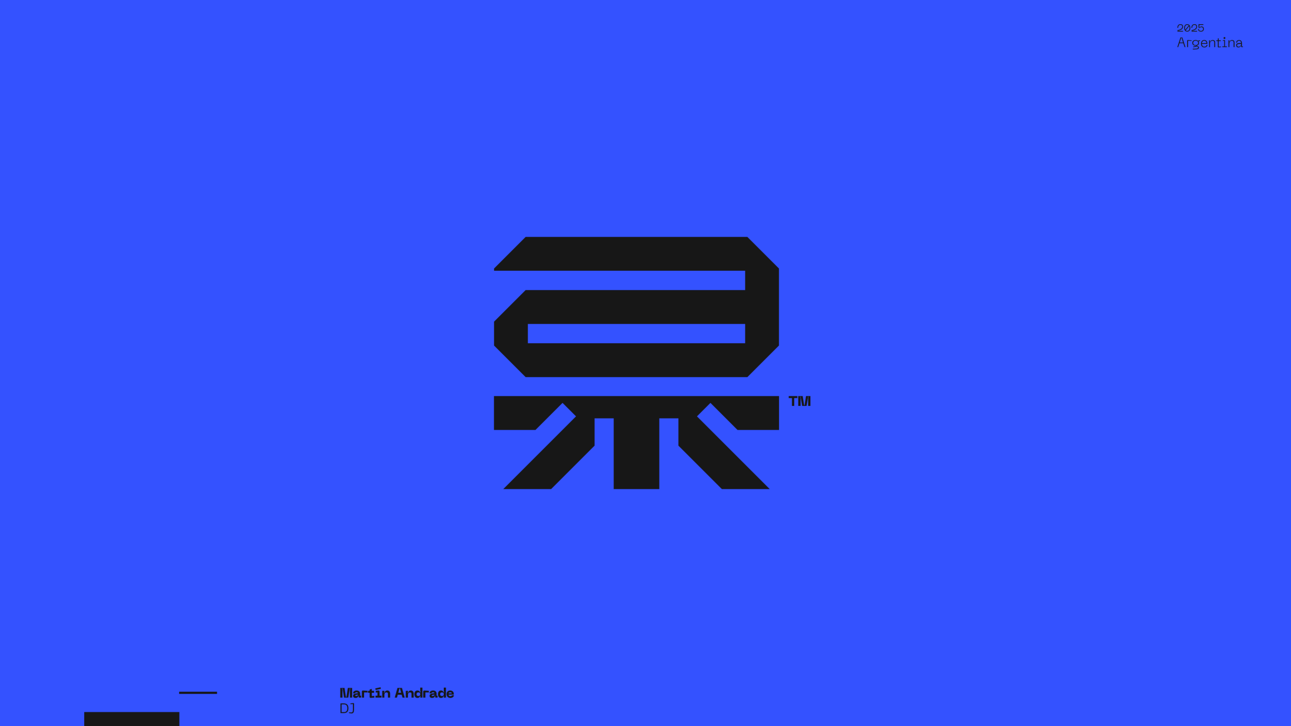 Guapo Design Studio Logo Visual Identity Martín Andrade DJ Logo Esteban Ibarra