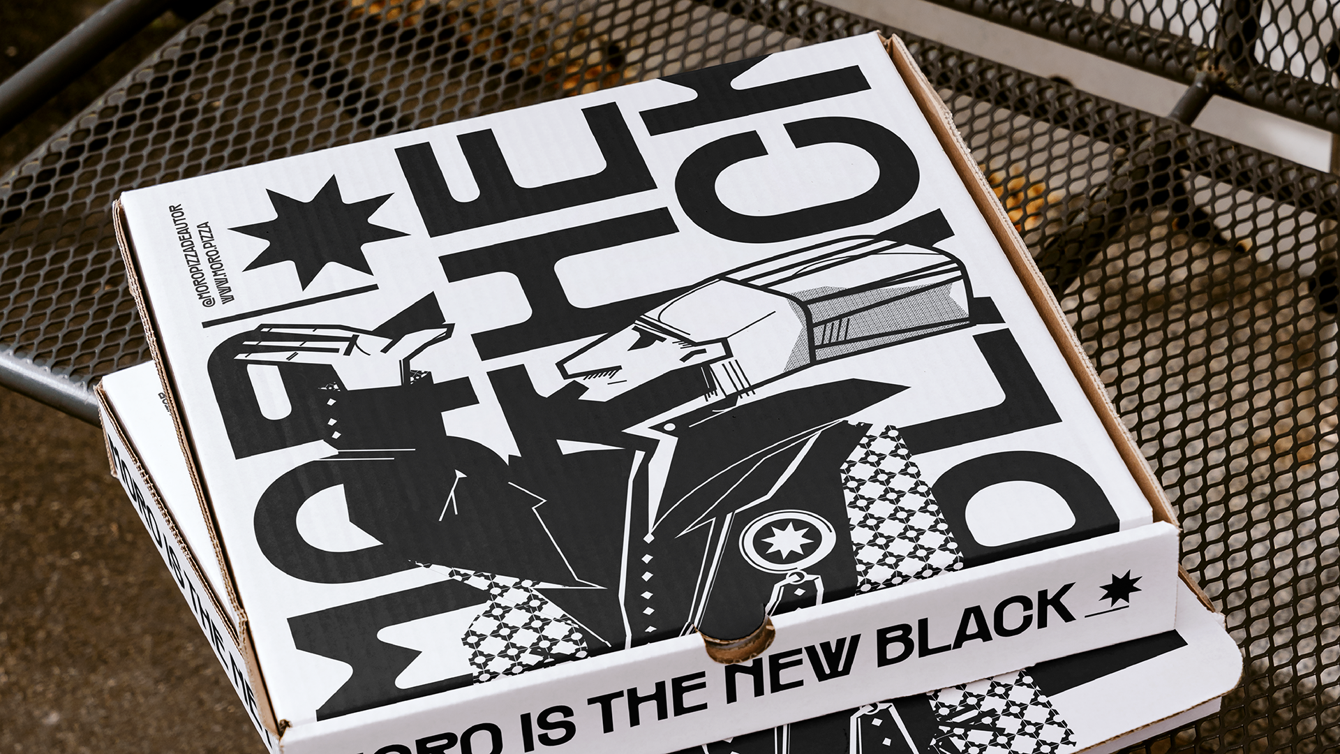 Guapo Moro Pizza Visual Identity 2023 design by Esteban Ibarra