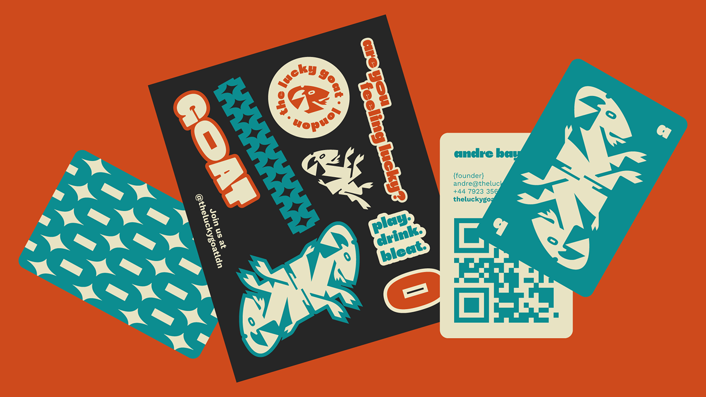 The Lucky Goat Visual Identity Branding Design By Guapo Ula Esteban Ibarra Macarena Lateulade